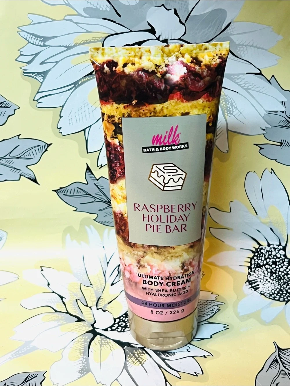 Bath & Body Works Raspberry Holiday Pie Bar Body Cream